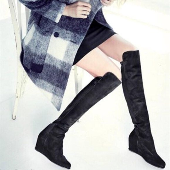 Stuart Weitzman Semi Over The Knee Boots Women's 9.5 NEW IN BOX